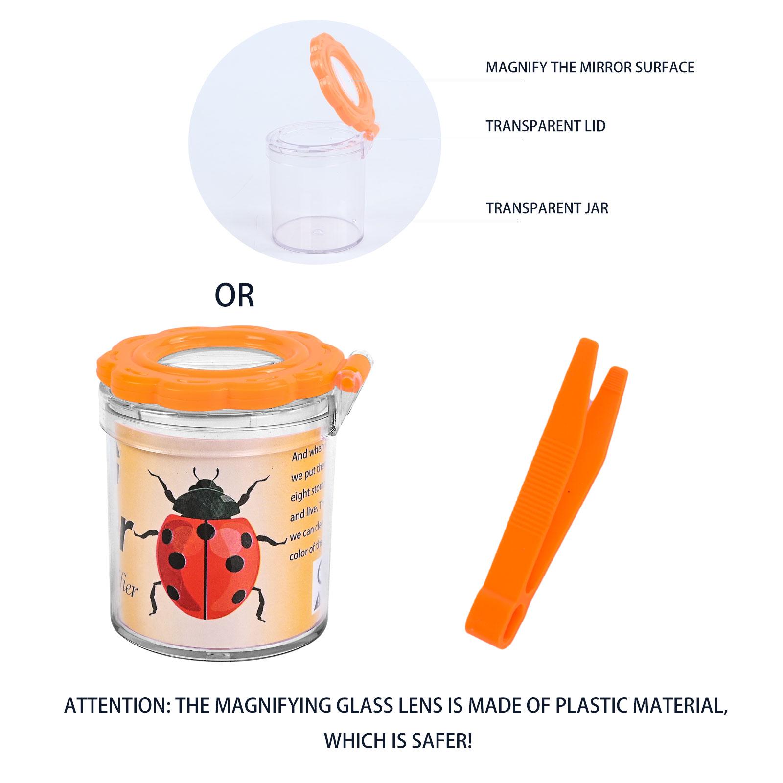 Scientific Outdoor Exploration Tool With Flip Cover, Magnifying Glass, Clamp, Observation Jar, Children S Insect Observation Box