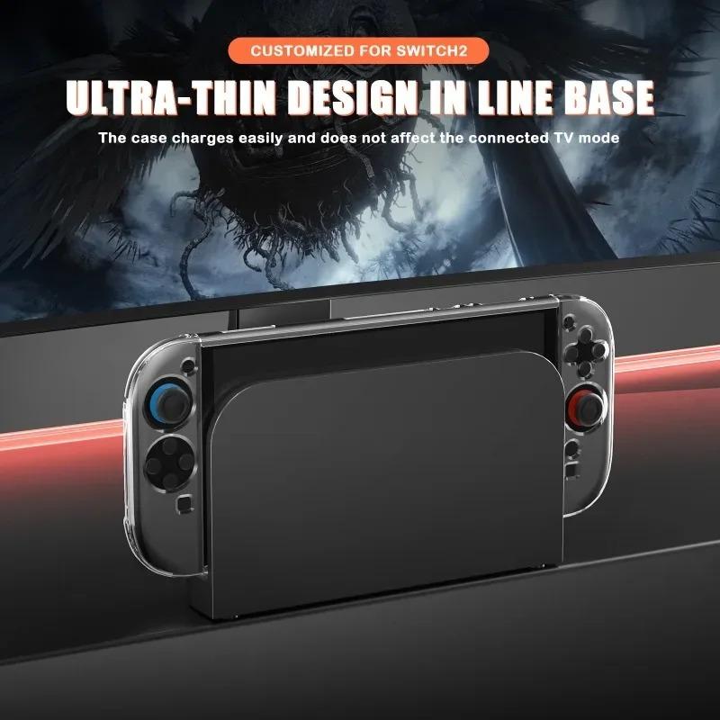 Transparent PC Hard Case Protective Shell Cover For NS Switch 2 Game Console Joy-con Back Full Protector for Switch Accessories