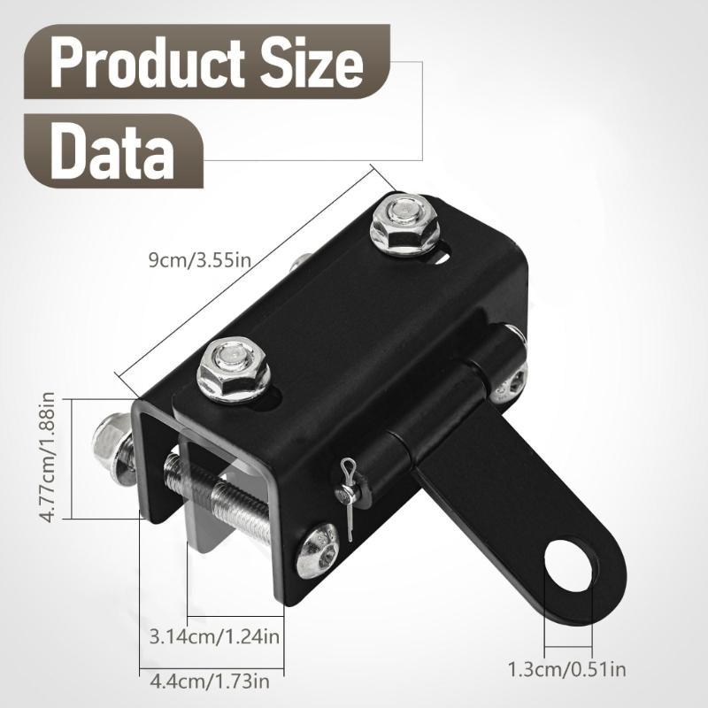 Adjustable Snow Sleds Hitch Kit Trailer Towing Hook Featuring Anti Corrosion Coating for Outdoor Durability Protection