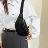 Stylish White Black And Khaki Women's Chest Bag For Casual Retro Summer Outfits