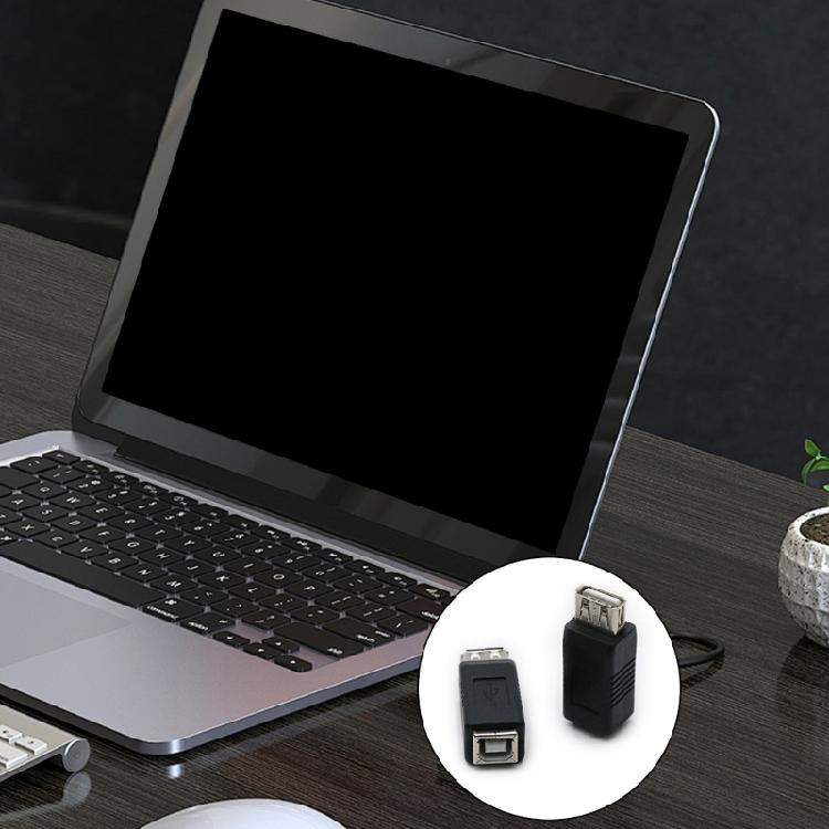 USB2.0 Type A Female To Type B Female Adapter for Versatility Device Compatibility A/B 2.0 Square Female Connectors