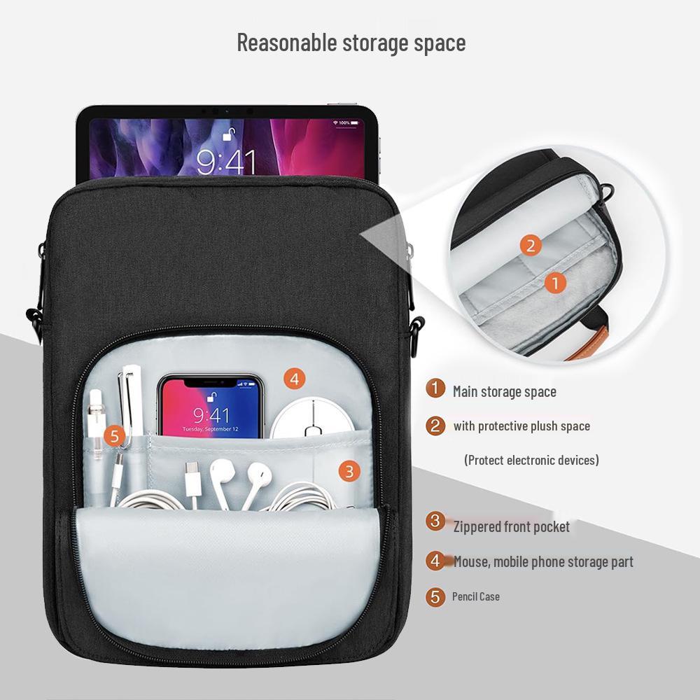 Cross-border iPad and Laptop Shoulder Bag for 12.9-13 Inch Devices