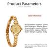 New Gold Women's Quartz Watch Small Dial Circle Bracelet Watch Roman Numerals Ladies Wristwatches Gifts