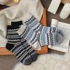 2024 Socks Medium Tube Thickened Retro Wind Wave Socks Average Size