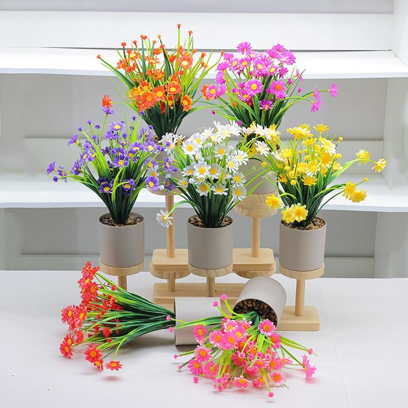 Artificial Plant Decor With Plastic Craft For Home Office And Indoor Spaces