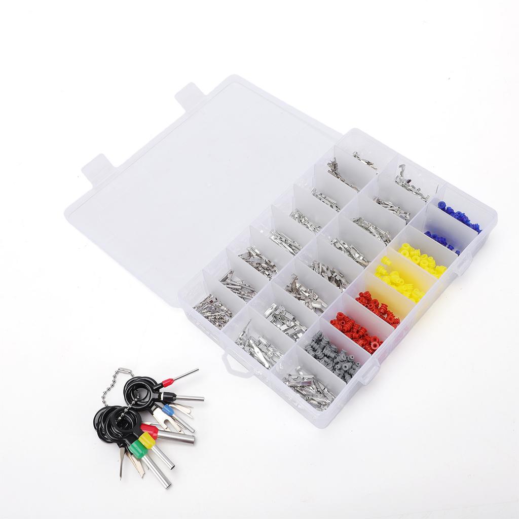 774PCS Connector Pins Crimped Terminal Automotive Car Kit Electrical 1 1.5 1.8 2.2 2.8 3.5mm Motorcycle Wire Removal
