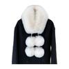 Solid Color Faux Fur Scarf Magnetic Buckle Women Winter Scarves Thickened Neckscarf  for Girls