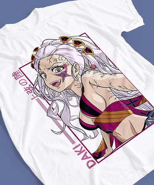 Tshirt for Anime Kimetsu No Yaiba Daki