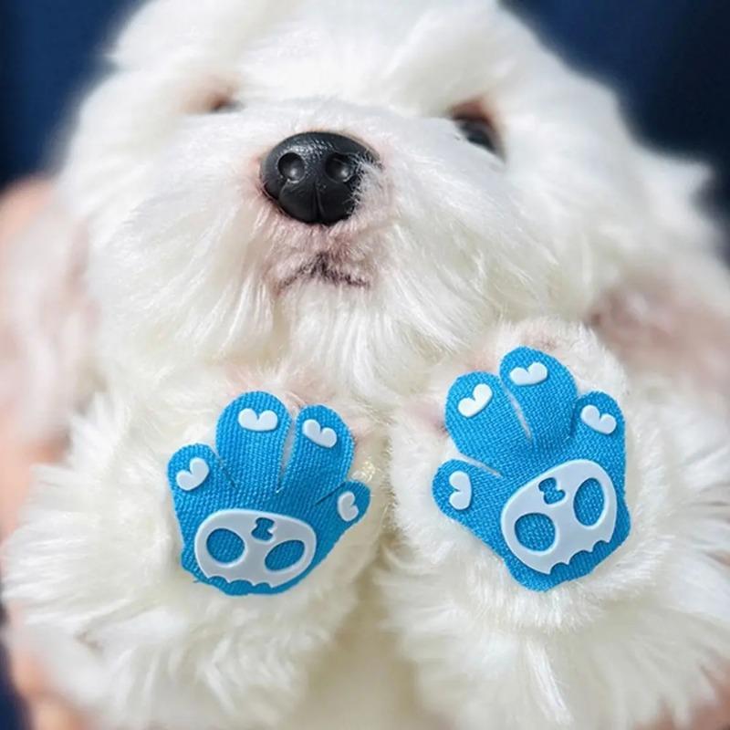 8Pcs Self Adhesive Dog Foot Patch Anti-scratch Breathable Paw Protectors Anti-slip Dog Walking Claw Protector