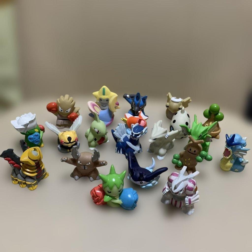 Used Pokemon Figures Soft Vinyl Finger Puppets 21 Pieces