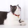 Haustierhalsband Chinesischer Stil Dekorativ Hautfreundlich Verstellbar Katze Hunde Halskette Halsband mit Anhänger Glocke für Festival