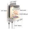 Lux Minimalist USB Touch LED Wall Lamp, Three-Color Dimmable, 12W, Bedroom Bedside Reading Light