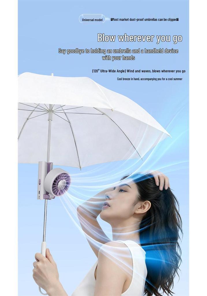 USB Mini Handheld Fan: Portable Three-Speed Fan for Students & Outdoor Use