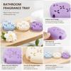 Silicone Aromatherapy Storage Box Draining Storage Rack Silicone Soap Box Dish Holder  Shower