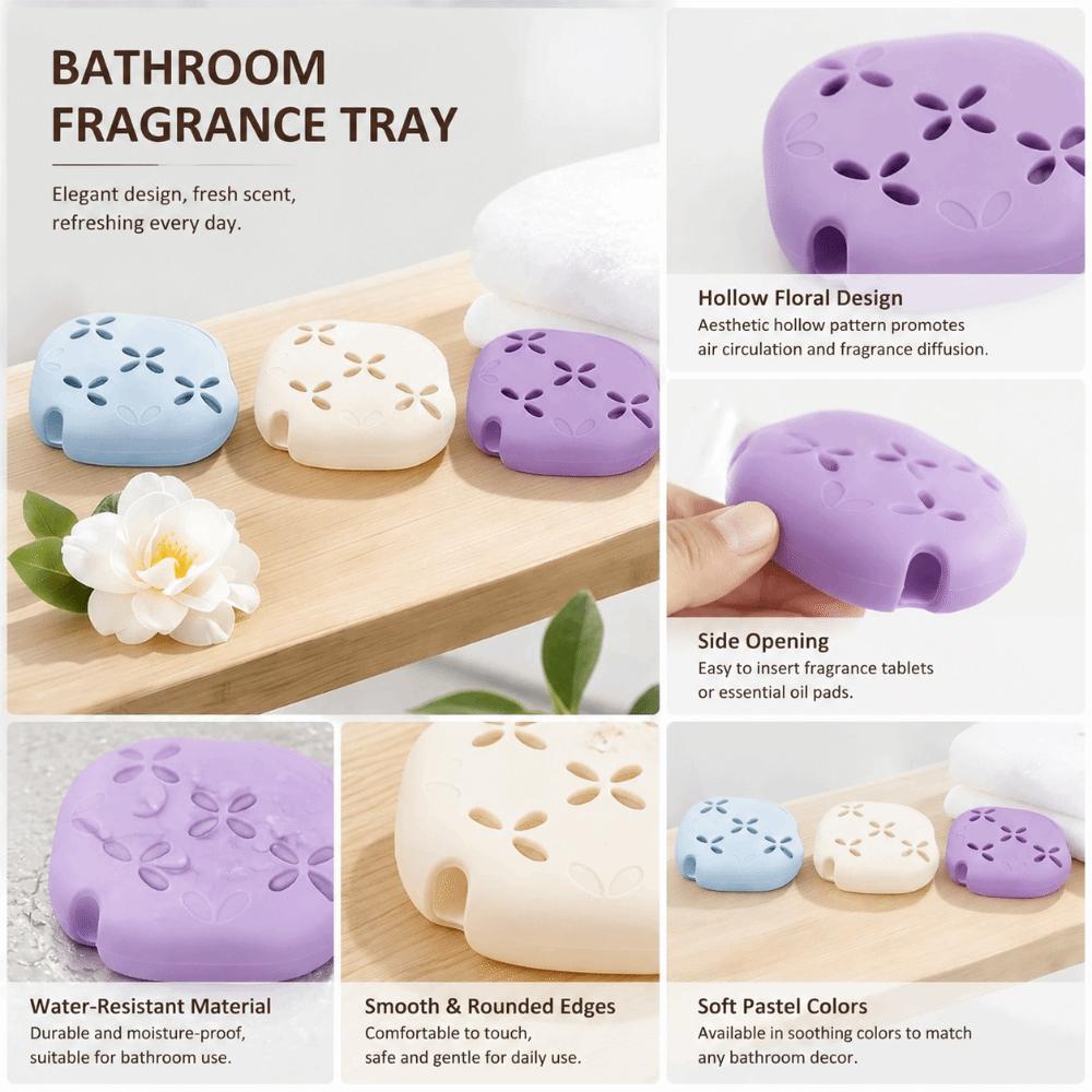 Silicone Aromatherapy Storage Box Draining Storage Rack Silicone Soap Box Dish Holder  Shower