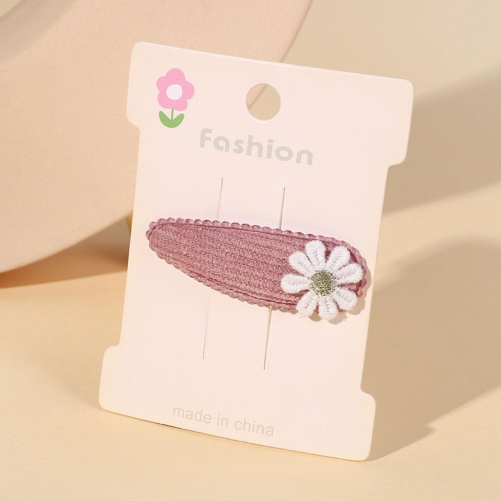 1/2/5 set Ins Daisy Flower Hair Clips Baby Girl Hairpins for Kids Lace White Barette Princess Hooks Infant Accessories Korean