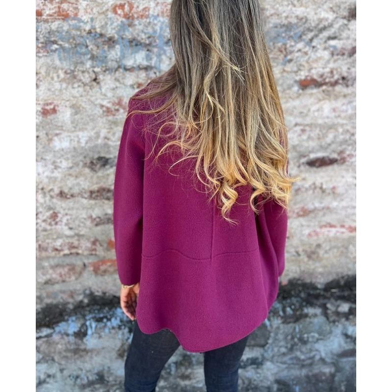 Women S Lapel Single Breasted Long Sleeve Coat For Autumn Winter