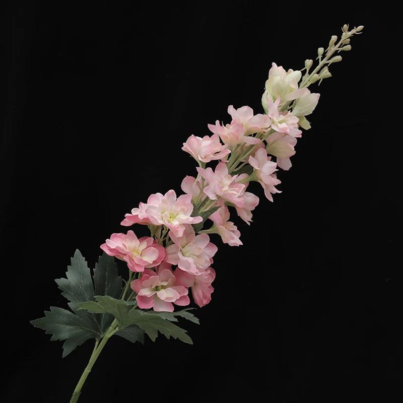 

4pc Tenvity 75cm Silk Delphinium Artificial Flower Nordic for Home Decor Wedding Christmas Room Decoration DIY Fake Flower Craft рожевий