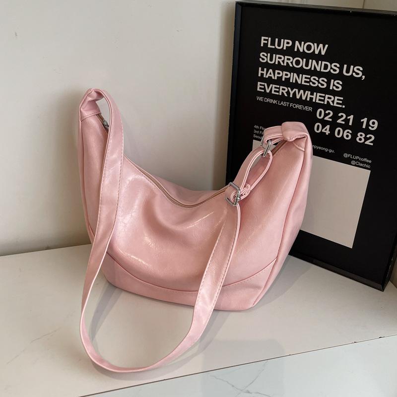 Simple Large-capacity Bag Women's 2025 New Fashion Versatile Casual Shoulder Bag Student Commuter Messenger Tote Bag