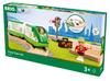 BRIO (Brio World) Train Starter Set, Wooden Tracks, Train, Steam Locomotive, 33847