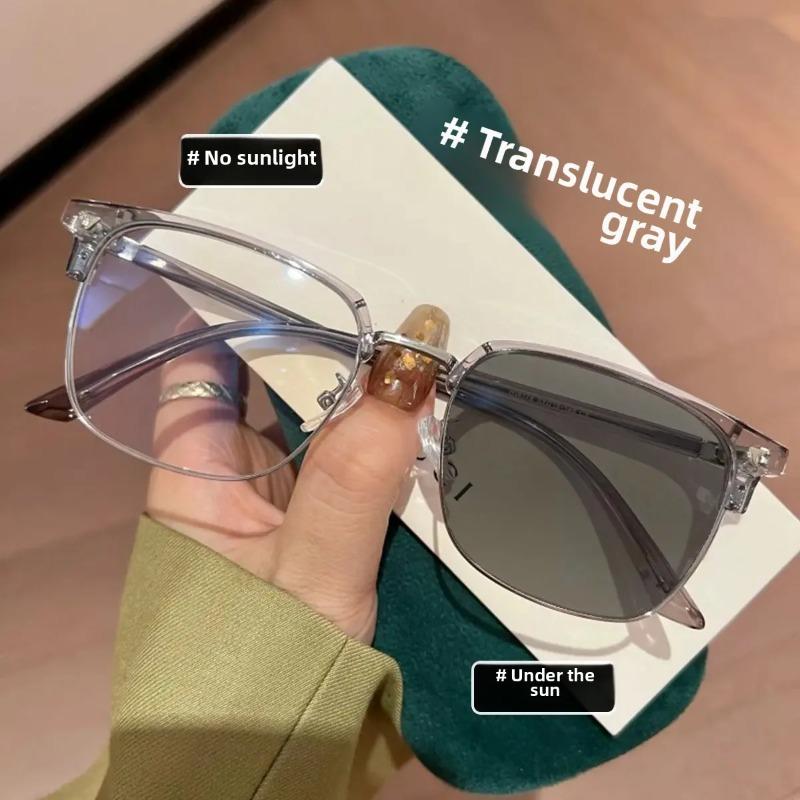 Großrahmen Lesebrille Photochrom Anti-Blaulicht Lesebrille Für Herren Damen Modetrend Personalisiertes Markendesign