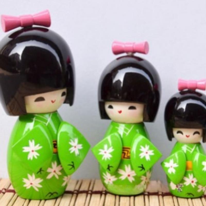 Japanese Kimono Doll Puppet Japanese Style Small Colorful Doll Model Small Ornament Little Colorful Kids Children's Toys Gifts
