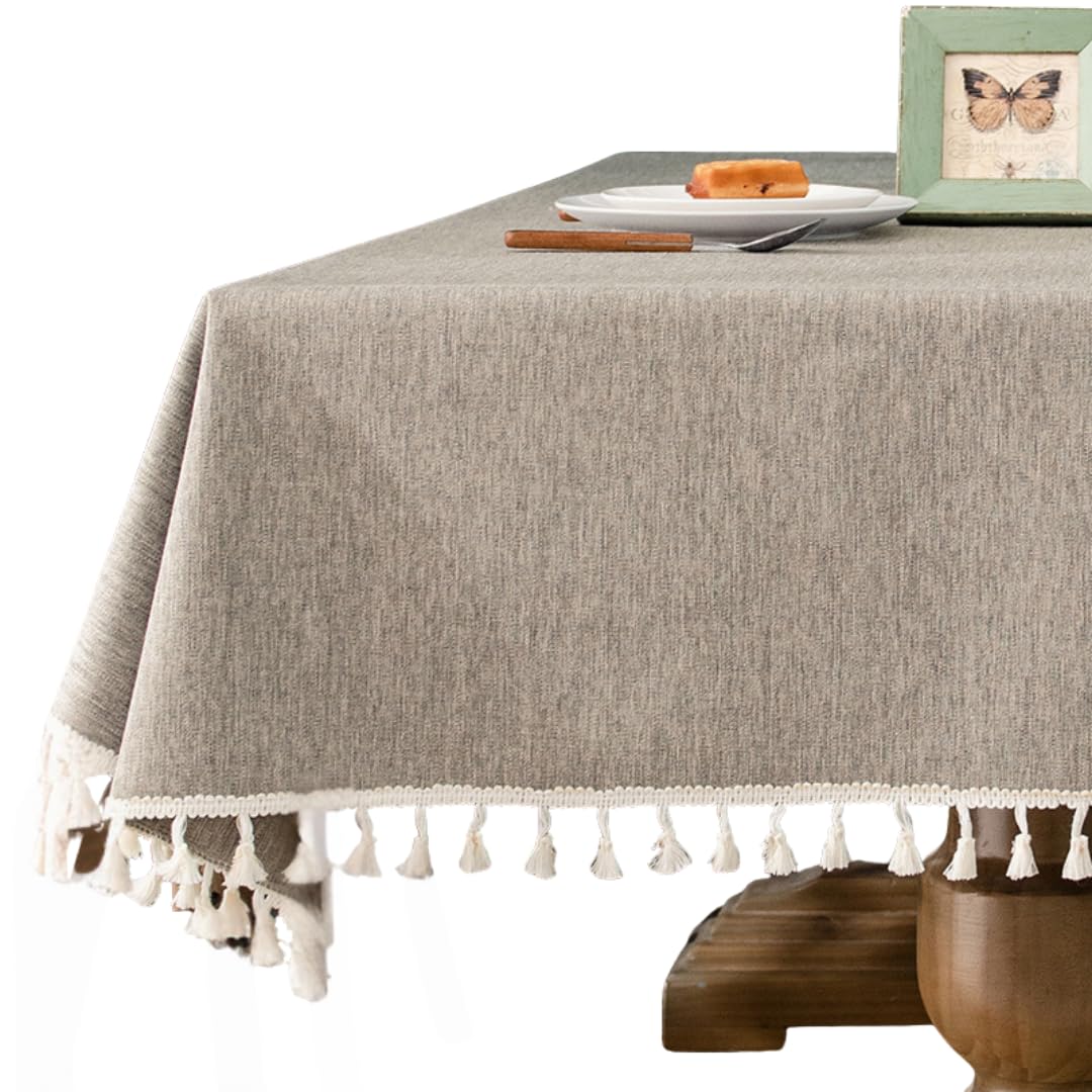 

store88 Stylish Nordic Tablecloth, Square, Water-Repellent, Waterproof, and Oil-Resistant, 90cm x 90cm (Brown)