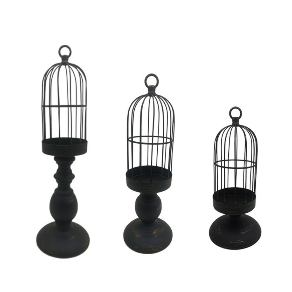 Retro Candle Holder Ornament Creative Candlestick American Style Aromatherapy Candle Stand  Home