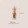 Pingente Charme Figura Animal Rococo de Cobre Banhado a Ouro Charms Fofos Retrô Para Mulheres Acessórios de Pulseira Colar Artesanato DIY