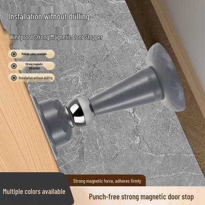 No-Drill Magnetic Door Stopper: Strong Bathroom & RV Anti-Collision Door Holder & Bumper