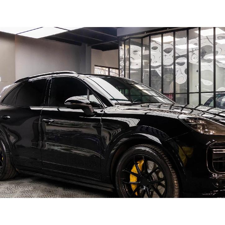 Ultra Gloss PET Piano Black Vinyl Wrap Film Sticker Auto Decoration Accessories Glossy Black Self Adhesive Vinyl Bubble Air Free