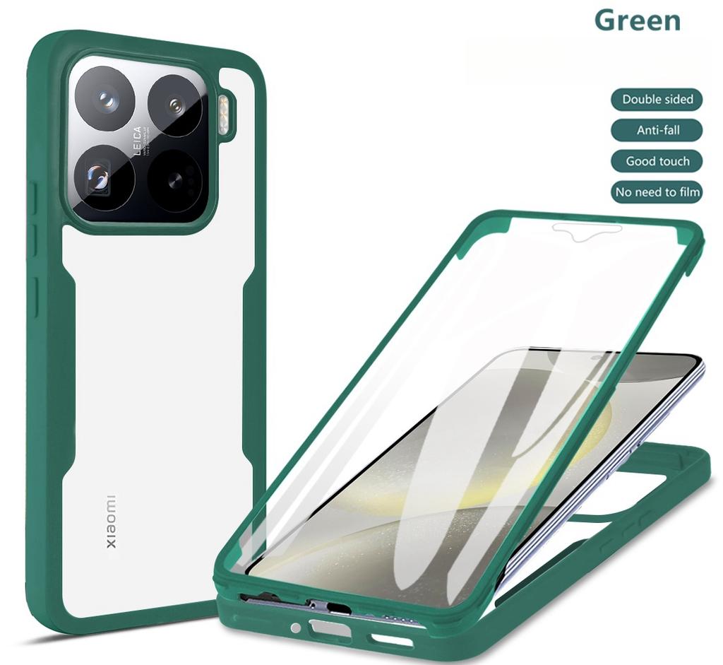 3IN1 360° Screen Protector Transparent HD Case For Xiaomi 15T Pro 14T POCO M7 4G M7 Pro 5G F7 Ultra X7 Pro 5G Phone Back Cover