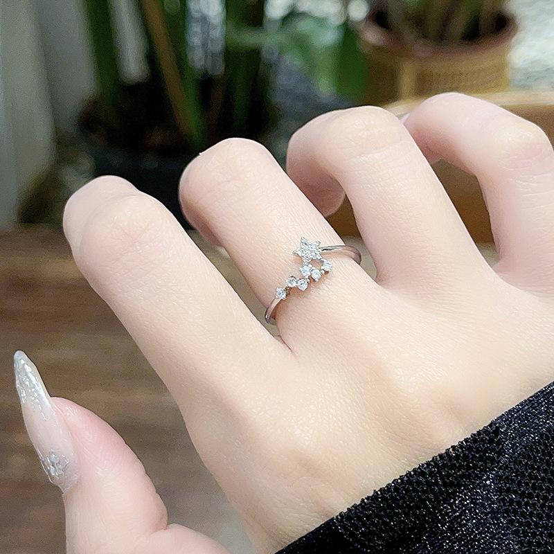 Opening Adjustable Hollow Ring Women'S Fashion Personality Exaggerated Index Finger Ring Niche Design Ring