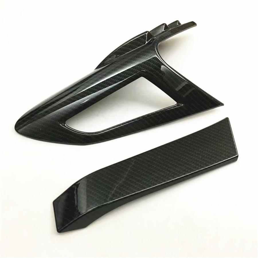 Carbon Fiber Style Rear Back Lamp Tail Light Cover Trim for Fit Toyota CHR C-HR 2016-2018