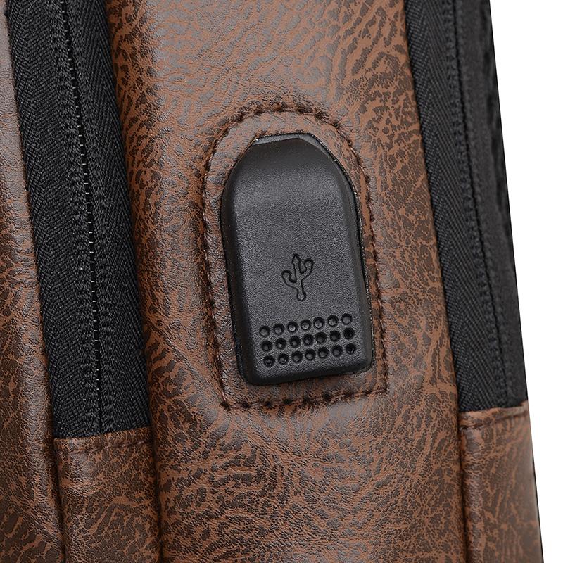 Men's Chest Bag Large Capacity Crossbody Bag Multi-functional Handbag