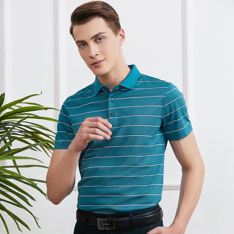 Young River Gestreiftes Business Casual Poloshirt für Herren