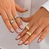Fashionable Adjustable Flower Rings Set With Stylish Pearls Highlight Accessory for Women’s Everyday And Party Looks