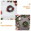 8pcs Mini Christmas Wreaths Dollhouse Artificial Wreaths Garland For Holiday Fireplace Door Xmas Tree Hanging Decorations