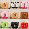 Cartoon Portable U-Shaped Neck Pillow - Foldable & Multifunctional for Travel