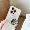 Creative Magnetic Desktop Drama Mobile Phone Airbag Holder Rhinestone Bear Mirror Advanced Sense Ring Female