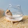 Hamster Sand Bathtub proof Detachable Fully Bathroom Golden Bear Pet Transparent Bathroo M2K8