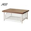 Space Saving Countertop Organizer Coffee Maker Storage Rack with Drawer, Wooden Metal Machine Stand Bar Organizer, Strong Load Bearing for