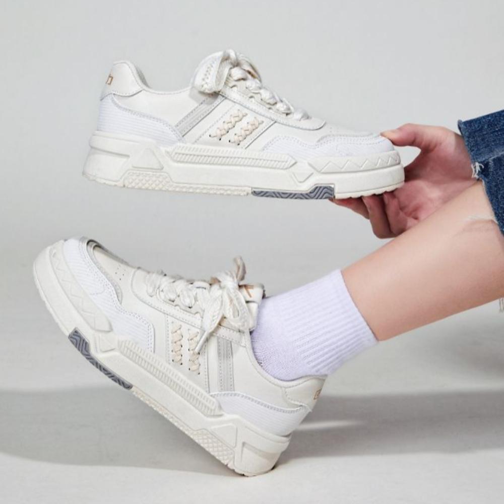 Warrior Назад Женская обувь на платформе Белые туфли Спортивная и досуговая обувь — фото 9