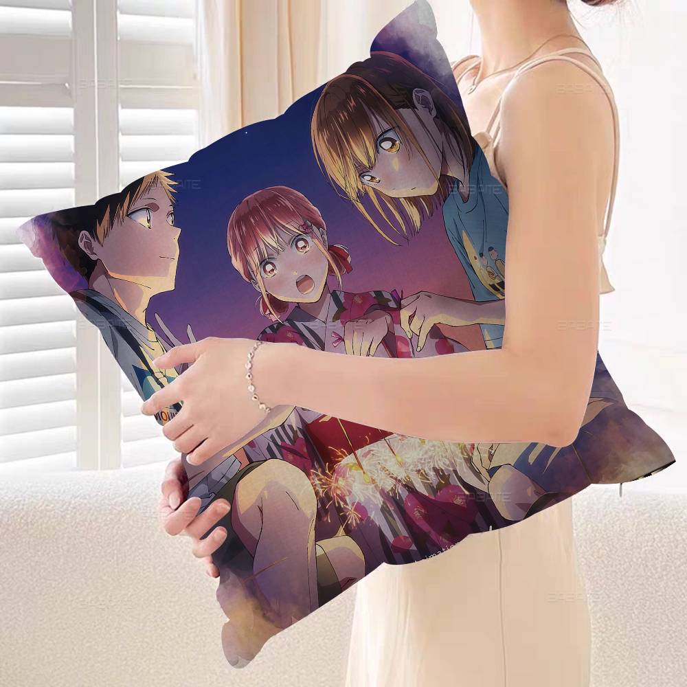 Blue Box Anime Cushion Cover Pillow Cover Decor Pillowcase Printed Cushion Case For Couch