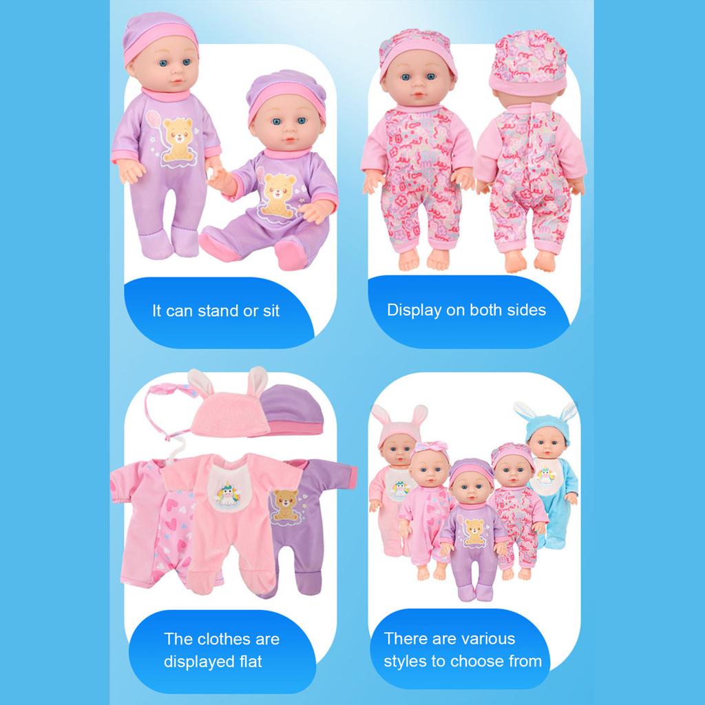 Păpușă Realistă pentru Bebeluși Vinil Moale Reborns Jucărie Jucărie pentru Joc de Rol Pentru Copii Joc de Părinți Păpușă de Îngrijire Cadou de Colecție