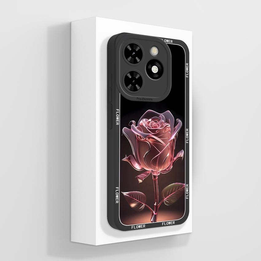 For Tecno Pop 10C Camon 40 Pro Premier Phone Bags Cute Black Cat Patterns Liquid Silicone Anti Fall Durable Premium Protection Cases For Tecno Housing