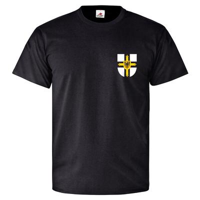 T-shirt unisexe avec emblème de l'ordre allemand, croix, aigle, Ordre des chevaliers, drapeau, armoiries, 26467