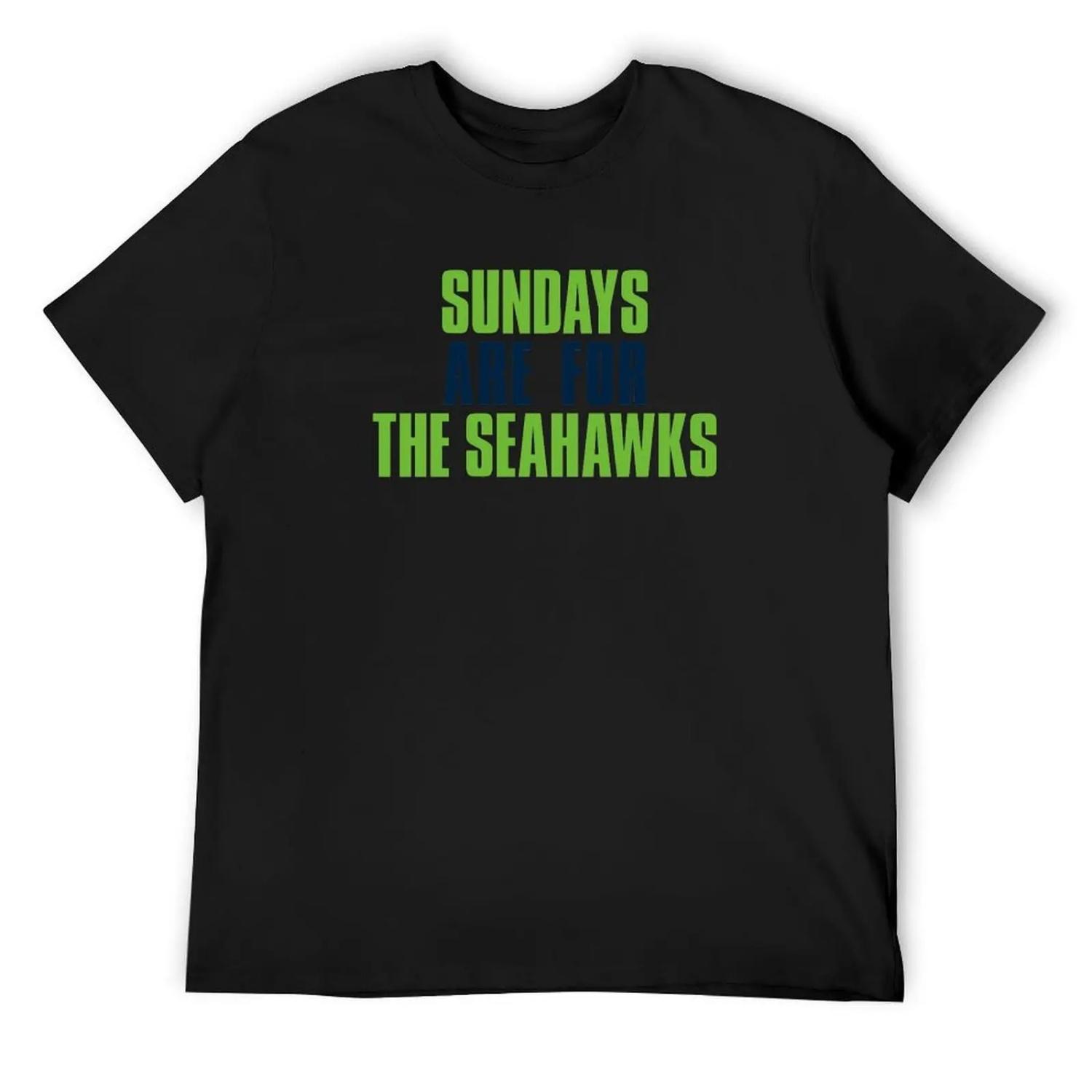 Sundays are for The Seahawks, Seattle Football T-Shirt plus size tops vintage t shirts for men S