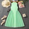Girls' Casual Dress, Autumn Children's Pleated Sleeveless Dress