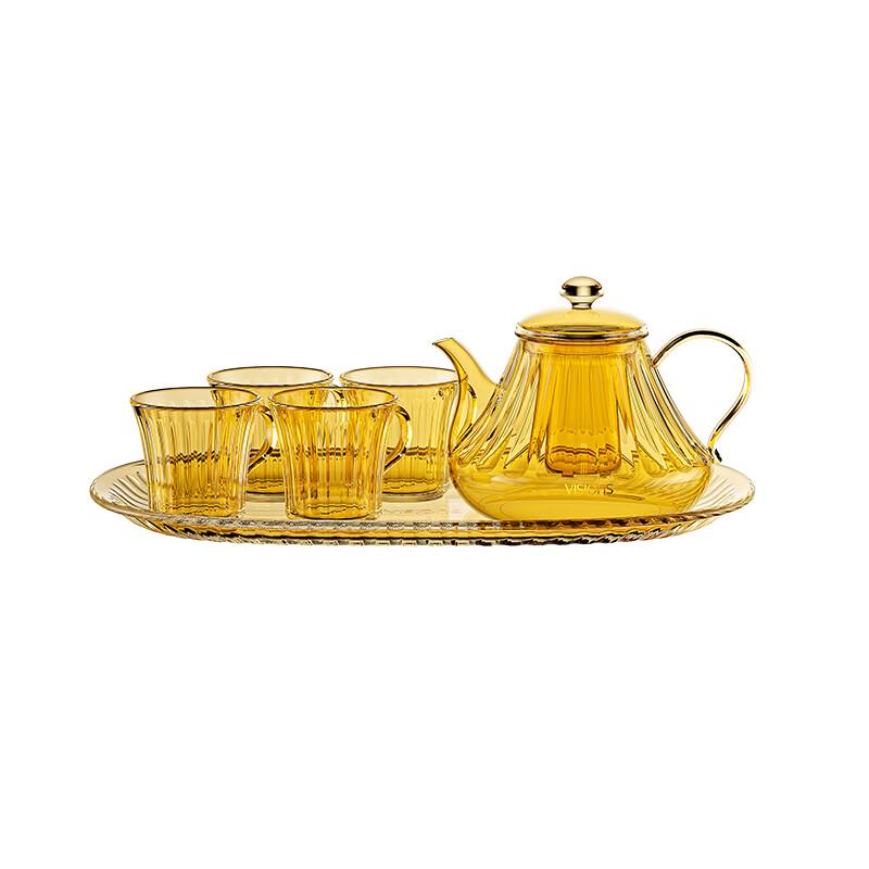 Corning Crystal Glass Teapot Set